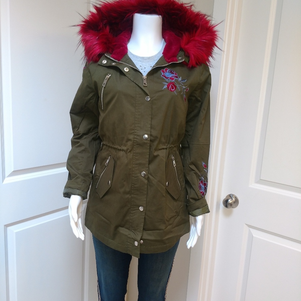Romeo amd Juliet Faux Fur Cargo Jacket